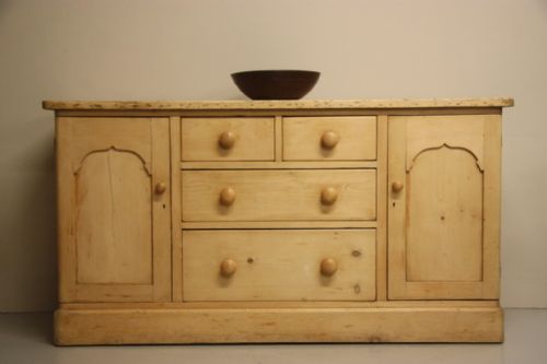 fig 1. Lovely English Antique Pine Dresser Base