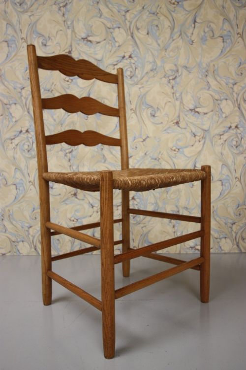 fig 1. Set of Six Elm Gimson Design Dining Chairs