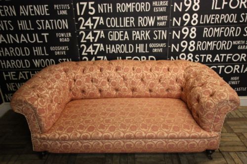 fig 1. English 19th Century Antique Chesterfield Sofa