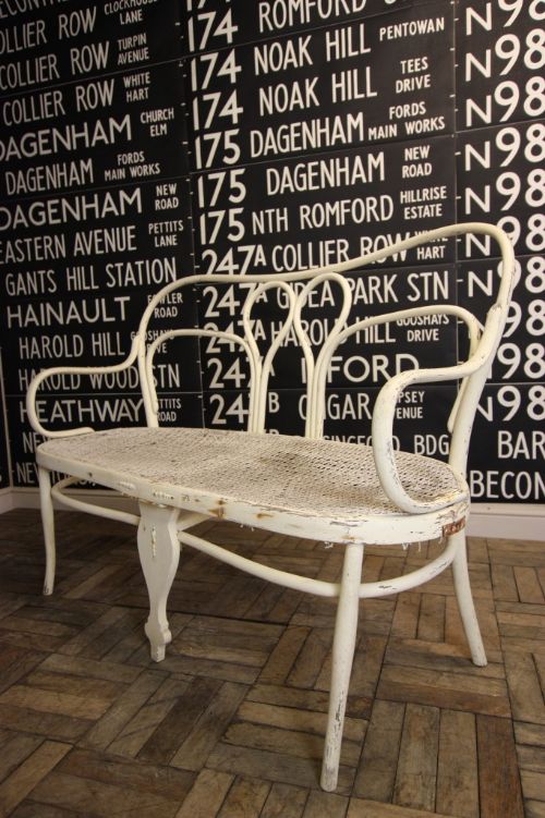 Rare Design Thonet Antique Bentwood Settee