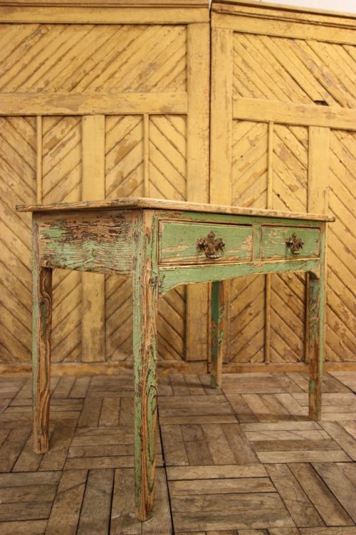 Georgian Antique Painted Pine Side Table
