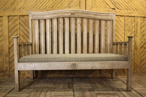 English Antique Oak Garden Bench/seat by Goodyer