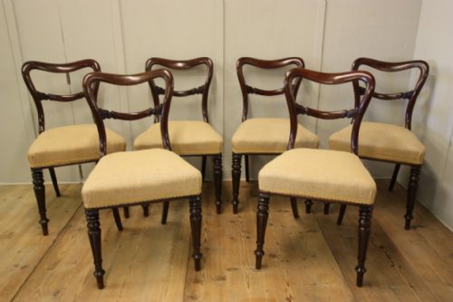 Six English Antique Finest Mahogany Dining Chairs