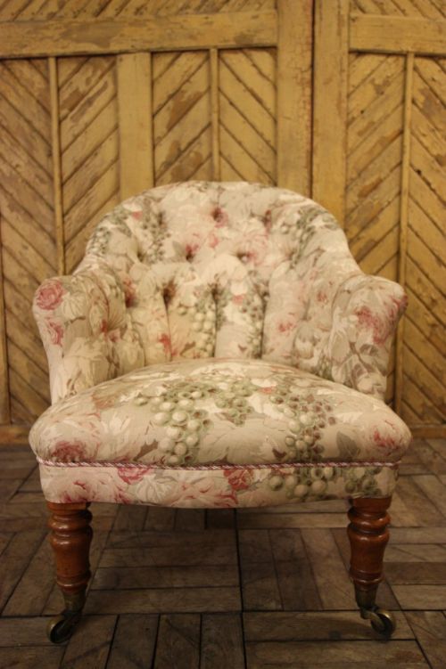 fig 1. William IV Upholstered Antique Armchair