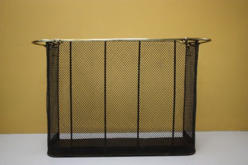fig 1. Antique Nursery Spark Guard with Clothes Rail