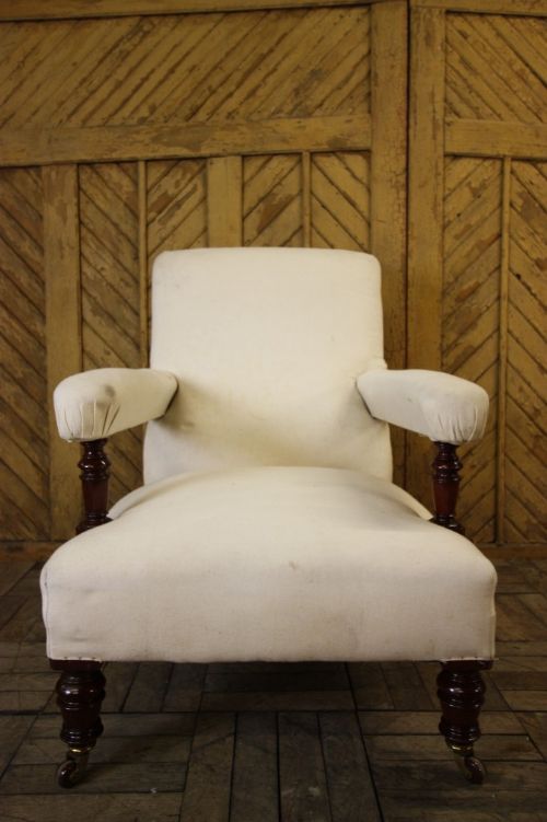 fig 1. Gillow & Co Antique Open Armchair
