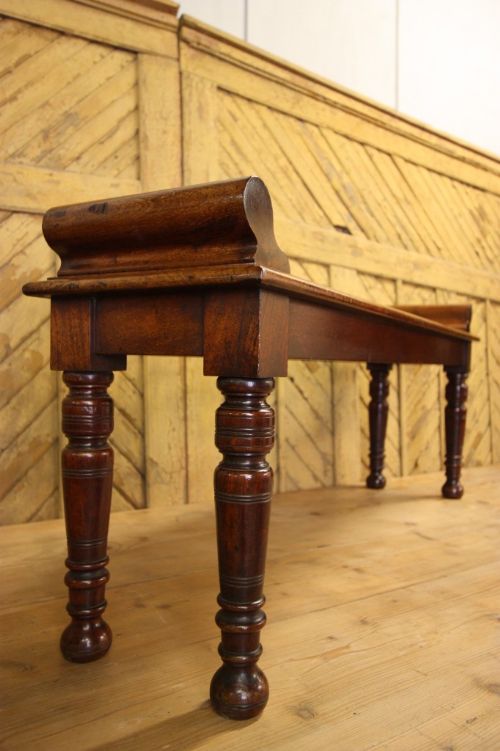 English Antique Mahogany Window Seat