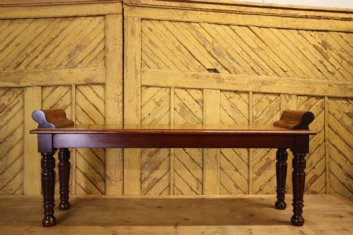 fig 1. English Antique Mahogany Window Seat