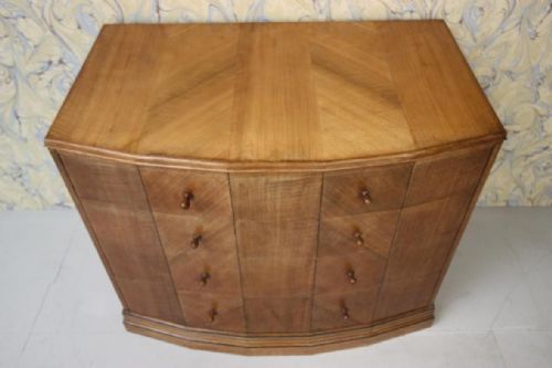 fig 2. Heals antique walnut chest of drawers