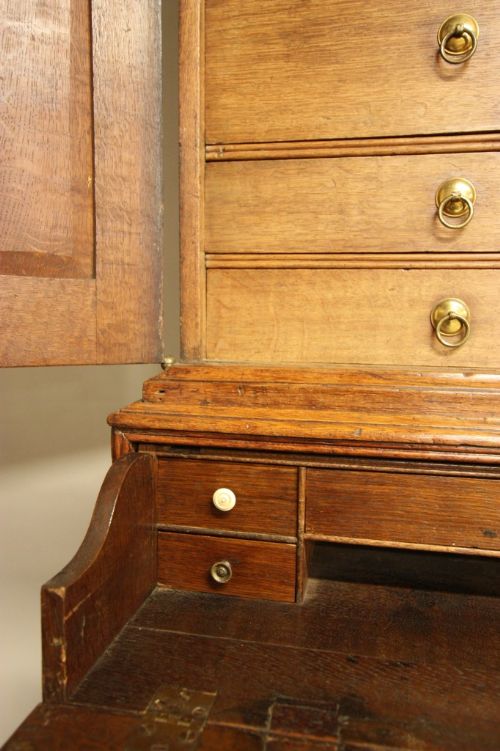 fig 3. Early Georgian Antique Oak Estate Cupboard