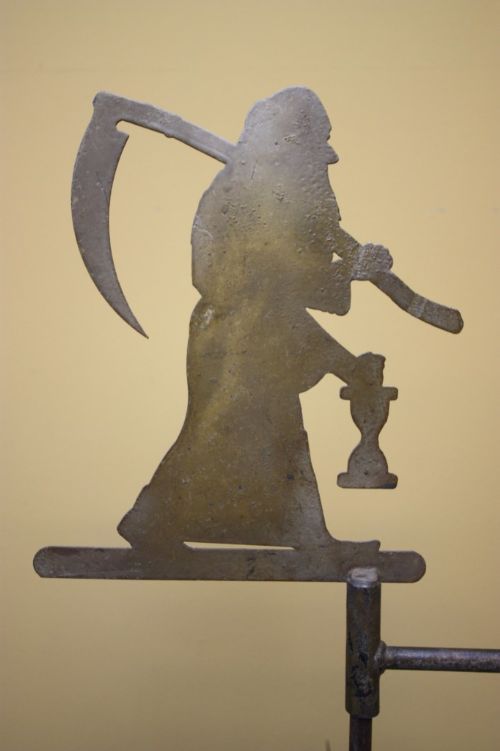 Edwardian Antique Grim Reaper Weathervane