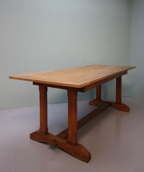 Edwardian Antique Oak Refectory Dining Table