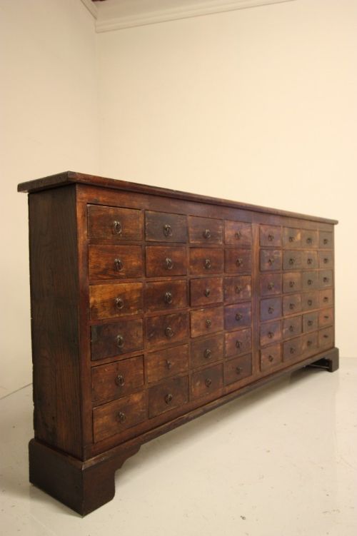 French Antique Bank of Drawers