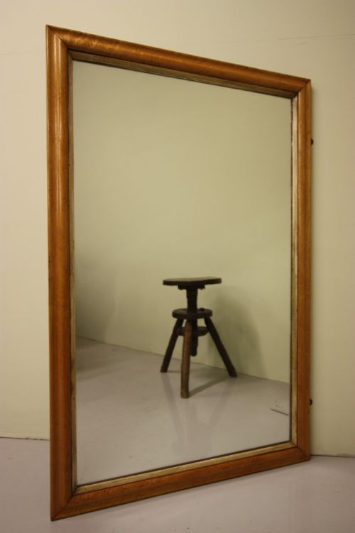 Regency Antique Burr Maple Mirror.
