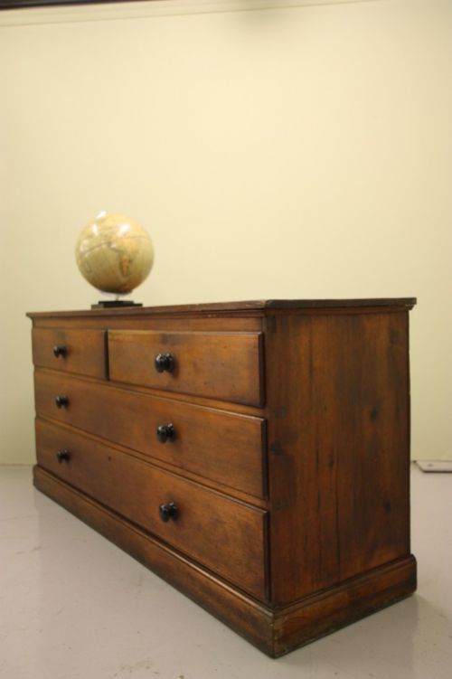 fig 1. English Country House Antique Linen Chest.