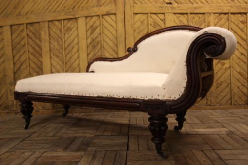 fig 1. English Regency Antique Mahogany Chaise Longue