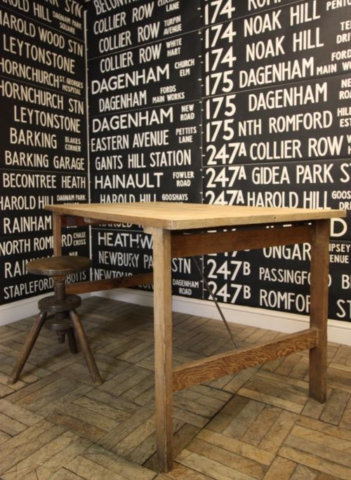 Edwardian Antique Folding Trestle Table