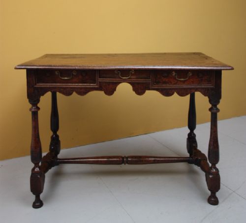 William & Mary English Antique Oak Table