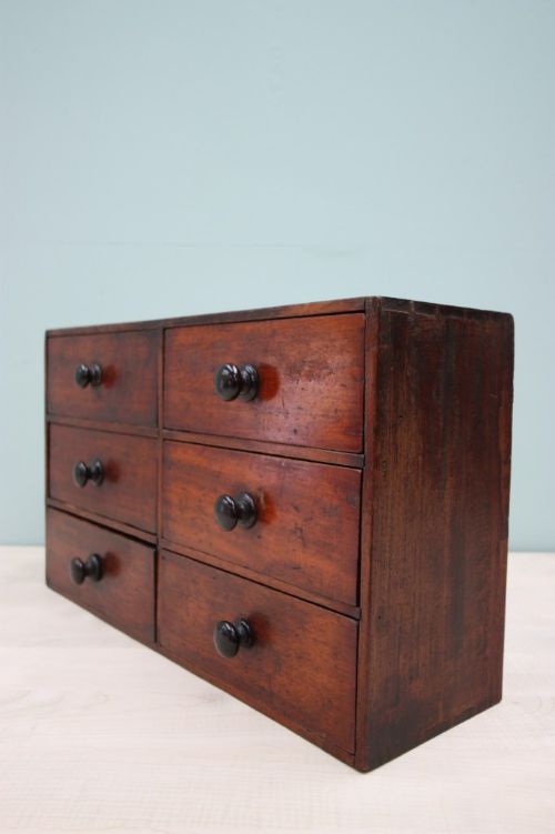 English Antique Mahogany Apothecary Chest