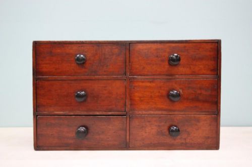 fig 1. English Antique Mahogany Apothecary Chest