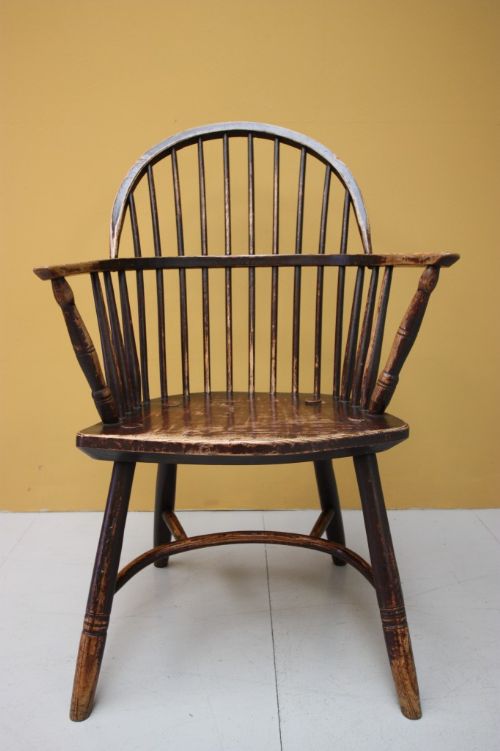 Georgian Antique Ash Wood Windsor Armchair