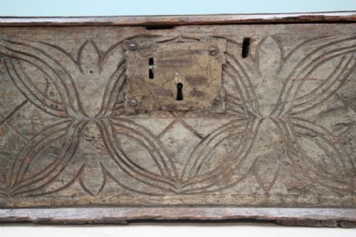 17th Century Antique Oak Box