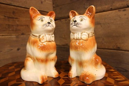 Pair of Scottish 19th Century Bo'ness Cats