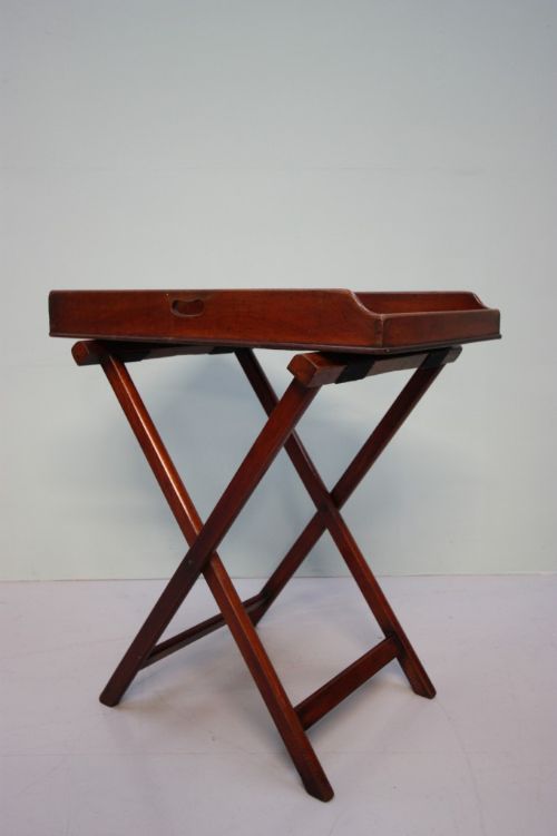 Georgian Antique Mahogany Butler's Tray & Stand.