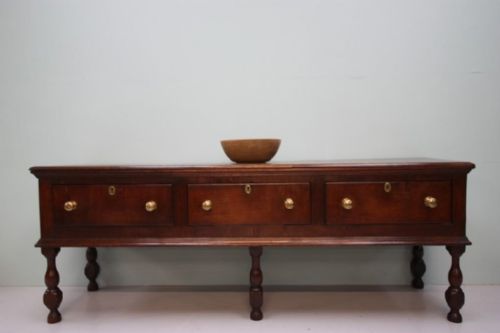 Handsome Antique Oak Dresser Base/serving Table.