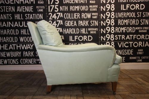 fig 1. English Deep Seated Antique Armchair.