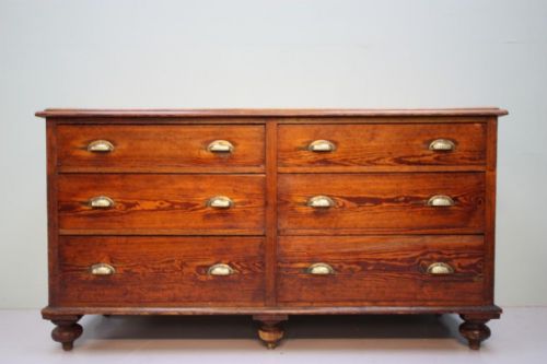 19th Century Antique Pitch Pine Dresser Base.
