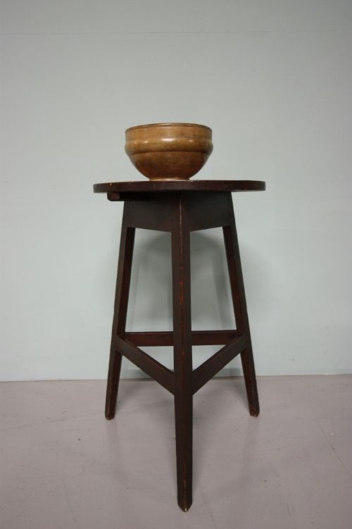 Painted Pine Antique Welsh Cricket Table.