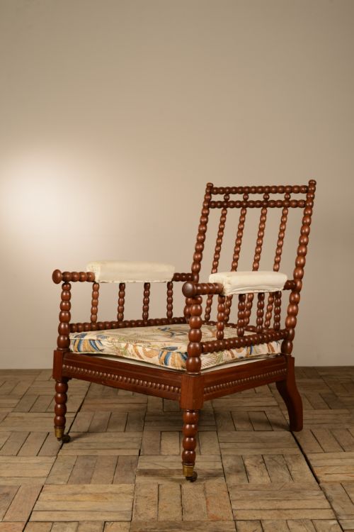 fig 1. William IV Antique Bobbin Armchair