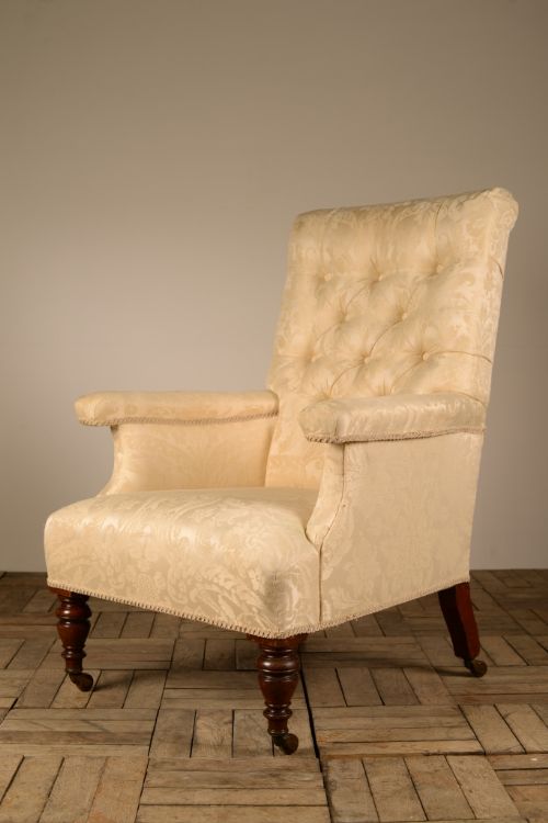 English Antique Tall Backed Armchair