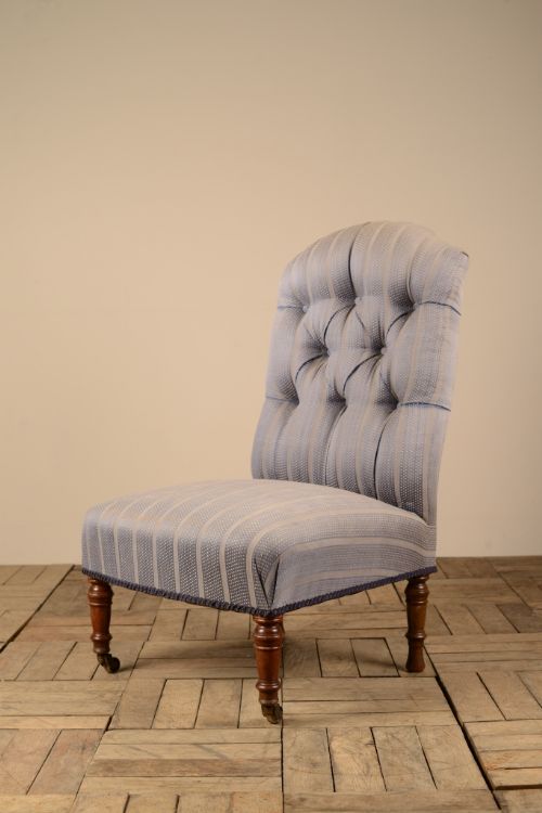 fig 1. Howard & Sons 19th Century Antique Side Chair
