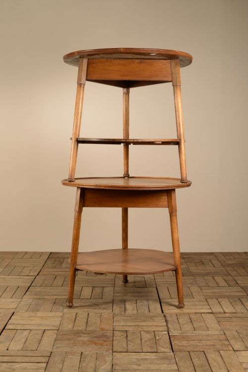 Pair of English Antique Oak Cricket / Side Tables