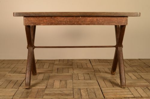 Original Painted Pine Antique Tavern Table