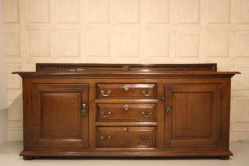 Early 18th Century English Antique Oak Dresser Base
