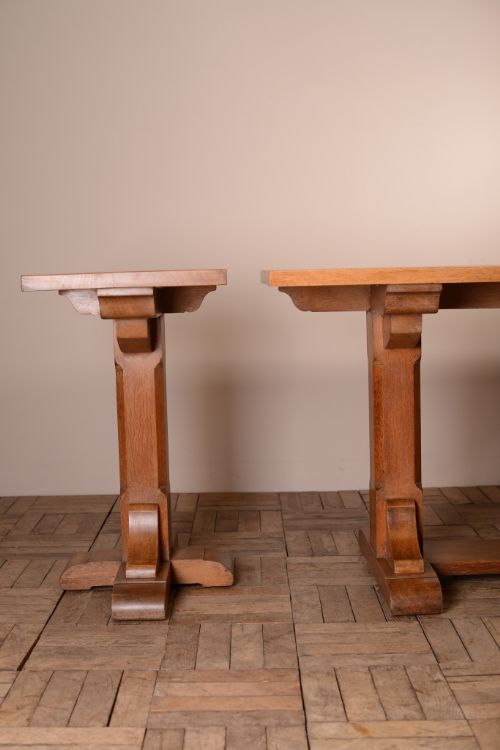 fig 1. Early Heals Antique Oak Refectory Table with Extension