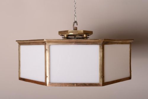 fig 1. Set of Four Antique Art Deco Bronze Light Fittings