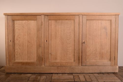 fig 1. William IV Antique Oak Three Door Cupboard
