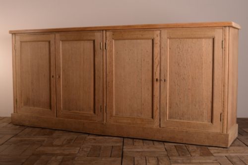 fig 1. Pale Oak Antique Four Door Cupboard
