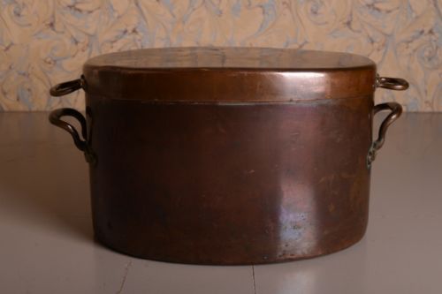 Huge Georgian Antique Copper Cooking Vessel