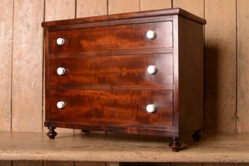 fig 1. Miniature Antique Mahogany Chest of Drawers