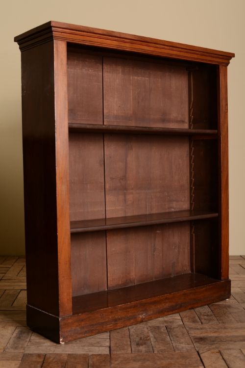 19th Century Antique Mahogany Open Bookcase