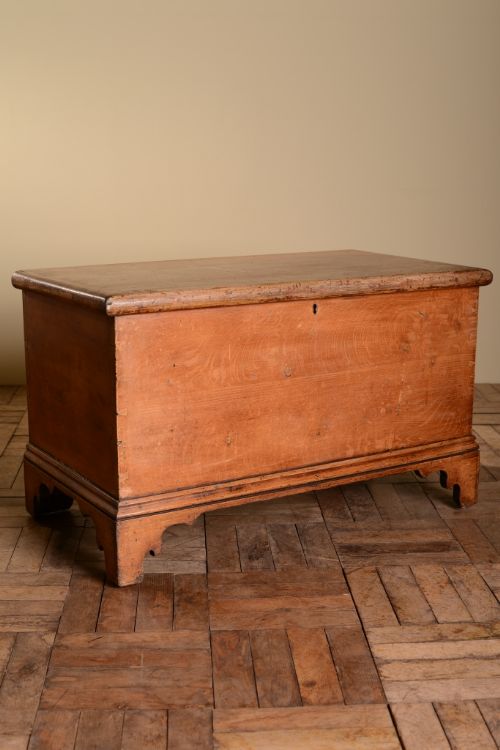 18th Century Antique Painted Pine Box