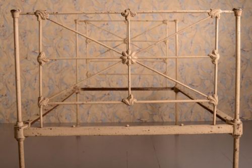 19th Century Antique Iron Single Bed