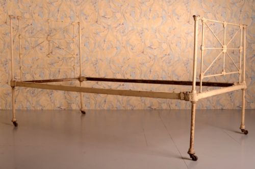 fig 1. 19th Century Antique Iron Single Bed