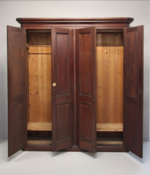 fig 2. Large Country House Antique Mahogany Cupboard