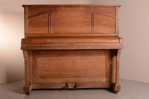 fig 1. 1930's Warwick of London Oak Piano